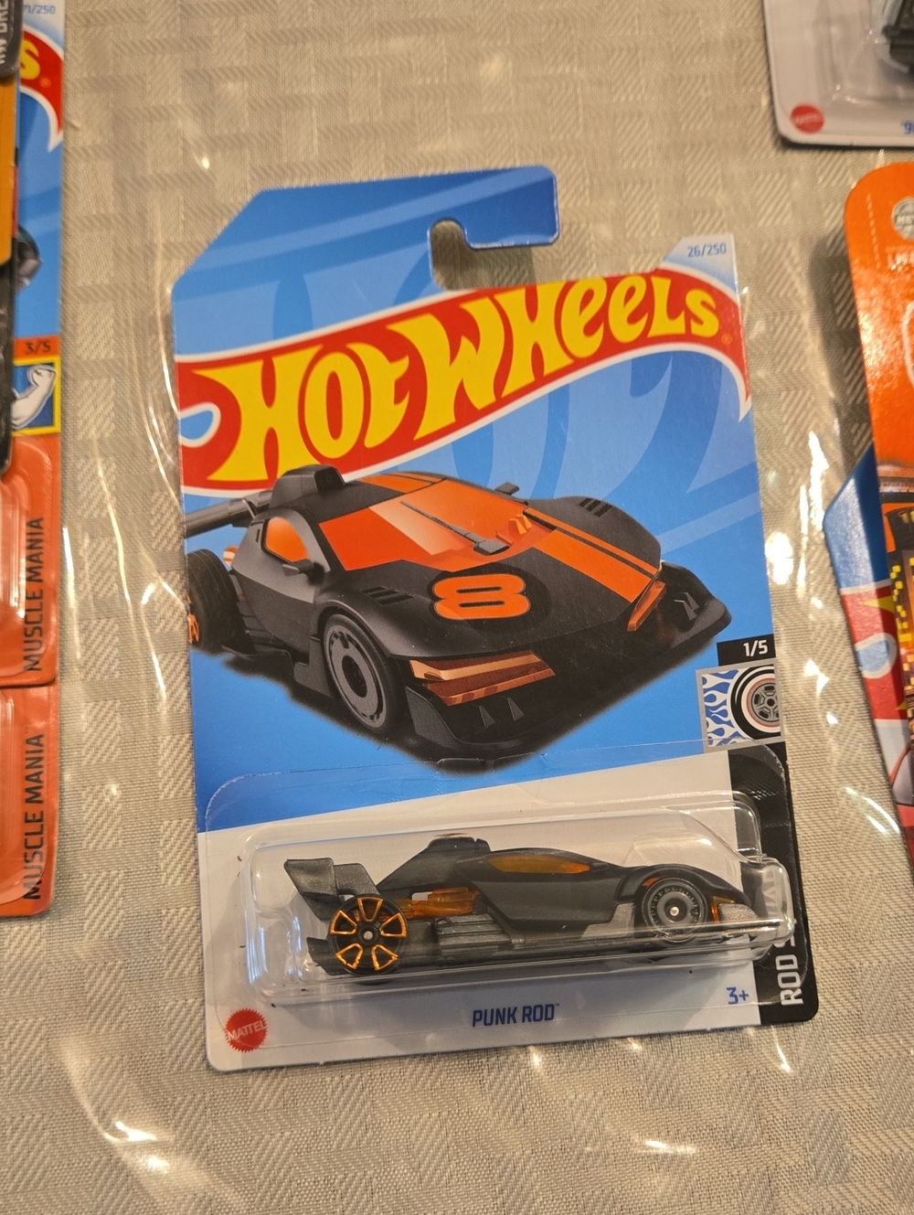 Punk Rod Black & Orange Die-Cast Toy Car